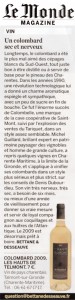 Article Magazine Le Monde Fevrier 2011