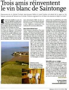 Trois amis réinventent le vin blanc de Saintonge